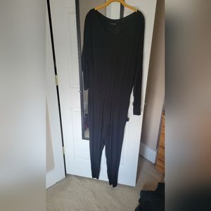 Express medium casual jumpsuit black long sleeve